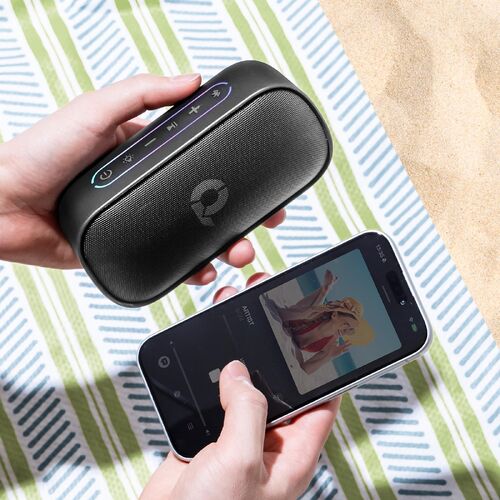 Bluetoothスピーカー（防水・IPX7・コンパクト・8W・AUX・USBメモリ・microSDカード再生対応・ポータブルスピーカー）