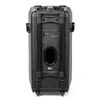 イベントスピーカー（拡声器・マイク2本・ポータブルPAスピーカー・120W・ワイヤレスマイク・バッテリー・AC電源・キャスター搭載・講演・イベント・LED搭載）