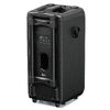イベントスピーカー（拡声器・マイク2本・ポータブルPAスピーカー・120W・ワイヤレスマイク・バッテリー・AC電源・キャスター搭載・講演・イベント・LED搭載）