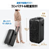 イベントスピーカー（拡声器・マイク2本・ポータブルPAスピーカー・120W・ワイヤレスマイク・バッテリー・AC電源・キャスター搭載・講演・イベント・LED搭載）