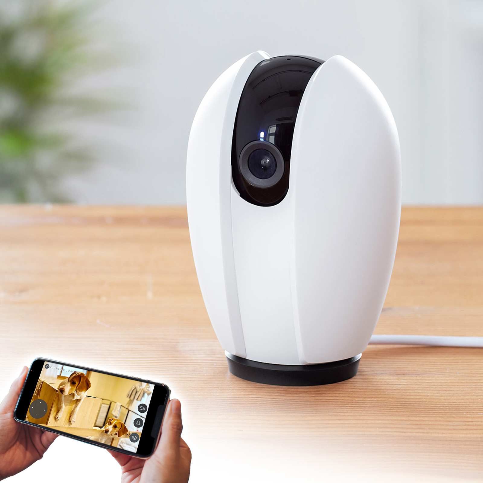 ネットワークカメラ 見守りカメラ 自動追尾 Wi-Fi 無線 屋内カメラ 夜間撮影 動体検知 相互音声会話 SDカード録画 スマホ通知
