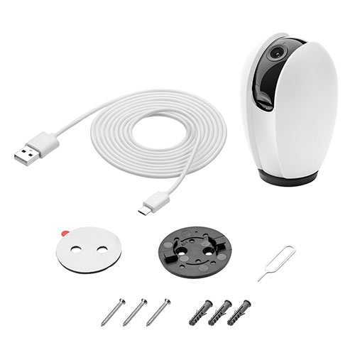 ネットワークカメラ（Wi-Fi・無線・ベビーモニター・ペットカメラ・見守り・防犯・屋内カメラ・夜間撮影・動体検知・相互音声会話・SDカード録画・スマホ通知）