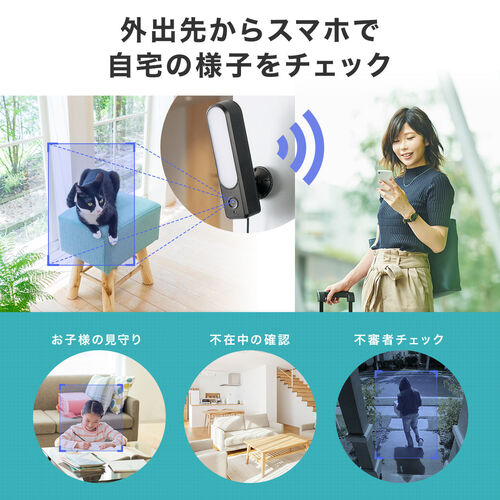 防犯カメラ（ネットワークカメラ・屋外・家庭用・ワイヤレス