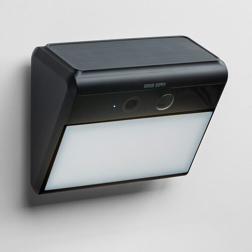 防犯カメラ（屋外・ソーラー センサーライト・ワイヤレス・スマホ連動・防水防塵IP65・人感センサー・LED・録画・双方向通話・バッテリー内蔵・600ルーメン）