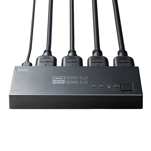 【アウトレット・中古・セール】切替器(HDMI・4K・60Hz・HDR・HDCP2.2・自動/手動切り替え・3入力1出力・セレクター・マグネットシート付)