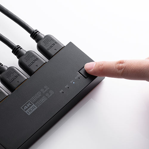 【アウトレット・中古・セール】切替器(HDMI・4K・60Hz・HDR・HDCP2.2・自動/手動切り替え・3入力1出力・セレクター・マグネットシート付)
