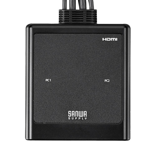 パソコン切替器 HDMI 2台 4K 60Hz KVMスイッチ USBキーボード USBマウス スピーカー マイク Windows macOS 在宅勤務 テレワーク