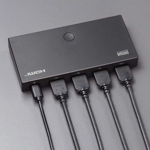HDMI切替器（3入力1出力・HDMIスイッチ・リモコン操作対応・4K/60Hz・HDR対応・テレビ・モニター・ゲーム機・映像機器用）