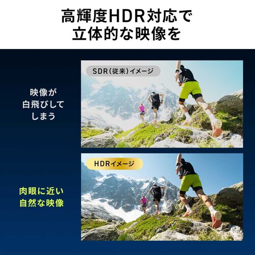 HDMI切替器（3入力1出力・HDMIスイッチ・リモコン操作対応・4K/60Hz・HDR対応・テレビ・モニター・ゲーム機・映像機器用）