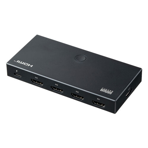 HDMI切替器（4入力1出力・リモコン操作対応・4K/60Hz・HDR対応・HDMIセレクター・テレビ・モニター・ゲーム機・パソコン用）