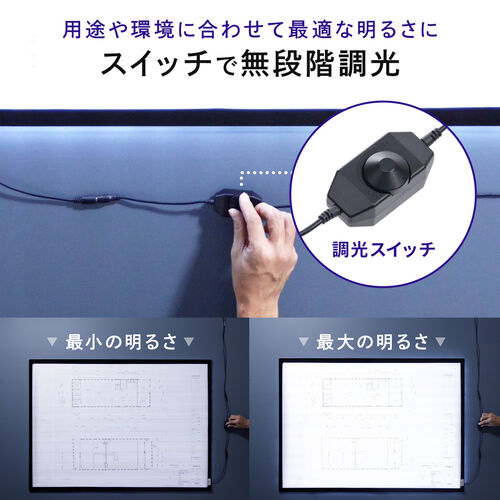 LEDトレース台（A0サイズ・薄型・無段階調光・LEDライト・1200