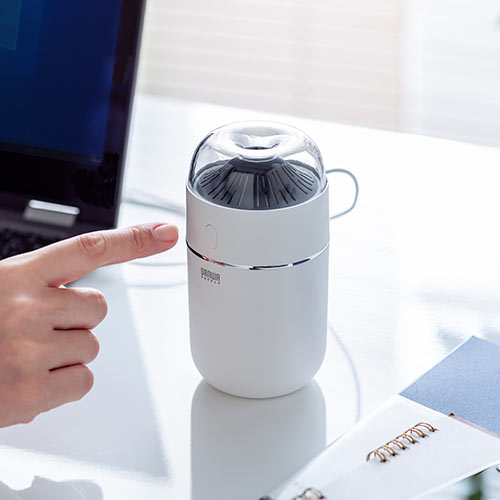 加湿器（小型・卓上・超音波・USB給電・静音・タンク容量320ml