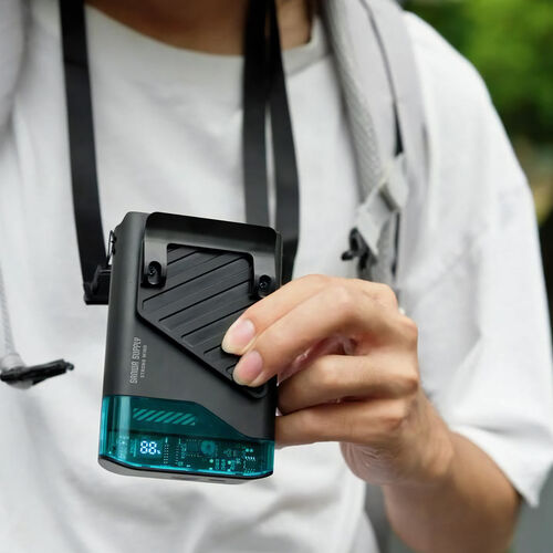 ベルトファン｜腰掛け・首かけ・卓上対応・USB充電・小型・強力