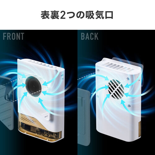 ベルトファン｜腰掛け・首かけ・卓上対応・USB充電・小型・強力