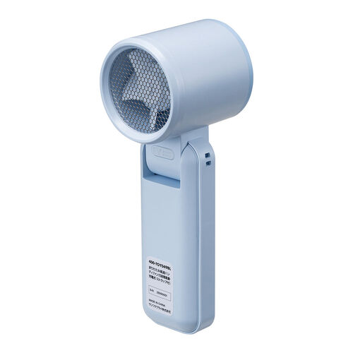 ハンディファン（強力・3WAY・手持ち・首掛け・卓上・風量5段階・USB充電式・携帯扇風機・角度調整・ストラップ付き・ディスプレイ表示・軽量・コンパクト・ブルー）
