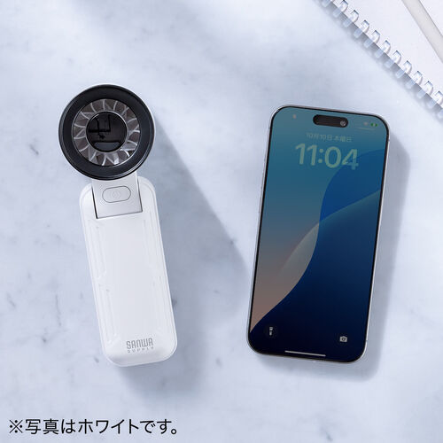 ハンディファン（強力・3WAY・手持ち・首掛け・卓上・風量5段階・USB充電式・携帯扇風機・角度調整・ストラップ付き・ディスプレイ表示・軽量・コンパクト・ブルー）