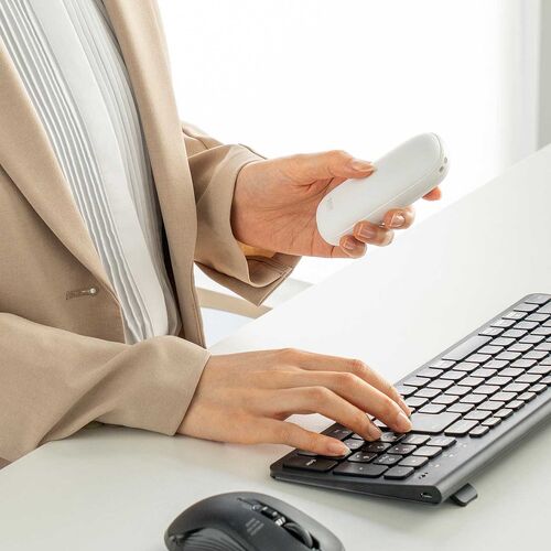 充電式カイロ（安全設計・ハンドウォーマー・3段階温度調整・USB-C充電・急速発熱・電気カイロ・最大5.5時間連続発熱・コンパクト・小型・ホワイト）