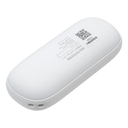 充電式カイロ（安全設計・ハンドウォーマー・3段階温度調整・USB-C充電・急速発熱・電気カイロ・最大5.5時間連続発熱・コンパクト・小型・ホワイト）