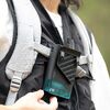 ベルトファン（USB扇風機・ウエストファン・リン酸鉄電池・腰かけファン・超強風・5段階風量・腰かけ・首かけ・卓上・簡易空調作業服・小型・LED残量表示・USB-C充電・安全・ブラック）