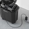 ミストファン（ノズル噴射式・扇風機・8L・自動首振り・コードレス・USB Type-C・充電式・キャスター付・キャンプ・現場・強力送風・リモコン・ブラック）