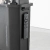 ミストファン（ノズル噴射式・扇風機・8L・自動首振り・コードレス・USB Type-C・充電式・キャスター付・キャンプ・現場・強力送風・リモコン・ブラック）