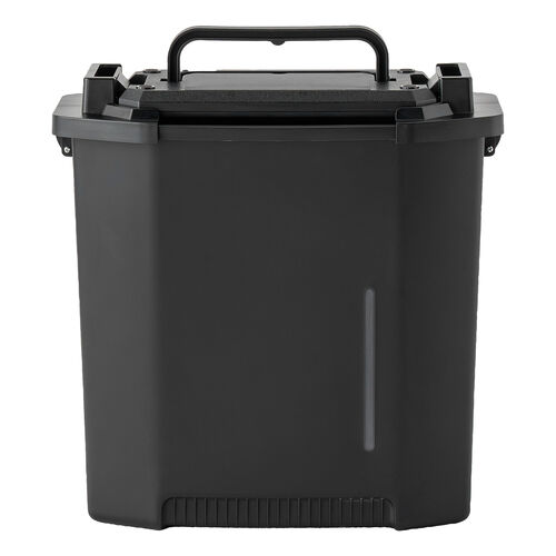 ミストファン（ノズル噴射式・扇風機・8L・自動首振り・コードレス・USB Type-C・充電式・キャスター付・キャンプ・現場・強力送風・リモコン・ブラック）