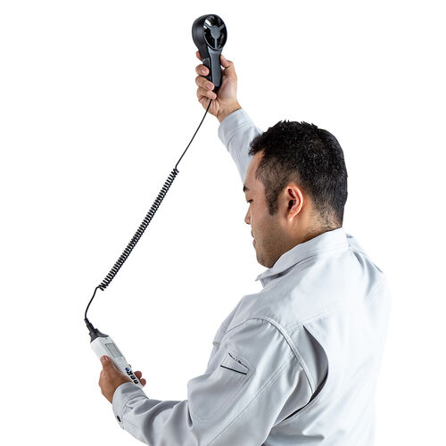 デジタル風速計（セパレート式風速センサー・気温測定・デジタル表示・バックライト機能・三脚取付け可能・9V電池式・収納ケース付・ドローン）