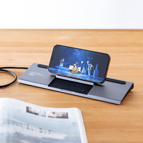 ドッキングステーション（USBハブ・Type-C・PD100W・HDMI・DisplayPort・VGA・2画面出力・有線LAN・カードリーダー）VGA017 サンワサプライ