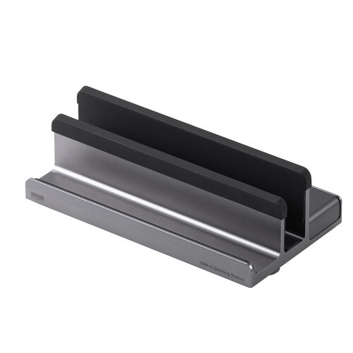 ドッキングステーション（USBハブ・タイプCハブ・スタンド一体型・クラムシェル・ノートパソコンスタンド・HDMI・２画面出力・4K/60Hz・PD100W・有線LAN） VGA018 サンワサプライ