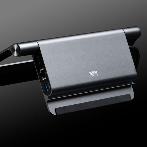 ドッキングステーション（タイプCハブ・USBハブ・Type-C・スタンド一体型・ノートパソコンスタンド対応・4K/60Hz対応・HDMI・PD100W・有線LAN） VGA019 サンワサプライ