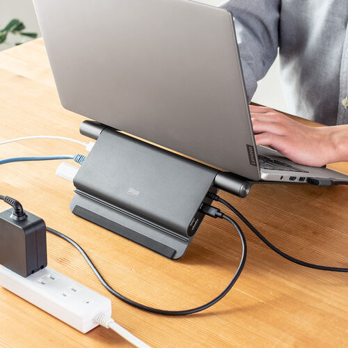 【スタイル:USB対応・ノートパソコン対応_バリエーション:単品】サンワサプライ USB Type-C ドッキングステーション｜サンプル無料貸出対応 USB