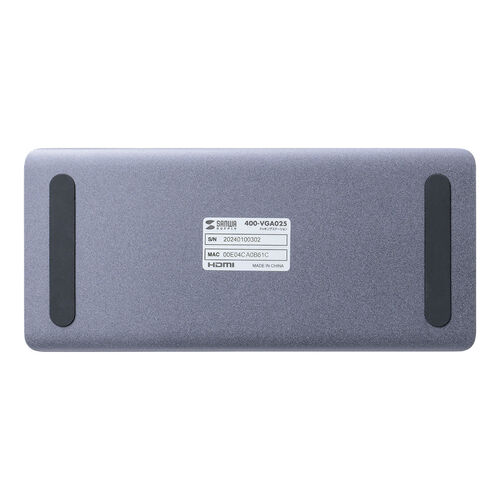 ドッキングステーション（タイプCハブ・HDMI・2画面出力対応・USB-C接続・縦型スタンド付き・4K/60Hz対応・アルミ製） VGA025