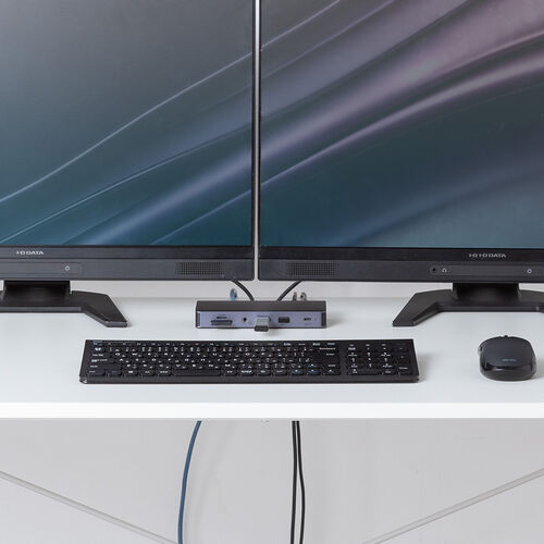 ドッキングステーション（タイプCハブ・HDMI・2画面出力対応・USB-C接続・縦型スタンド付き・4K/60Hz対応・アルミ製） VGA025