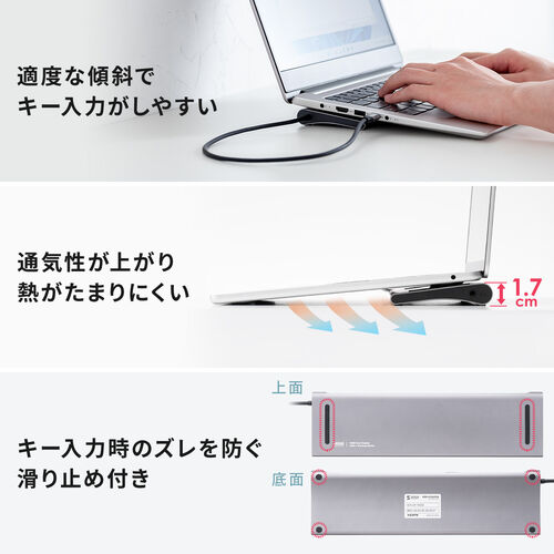 ドッキングステーション（USB-C 2画面出力・HDMI×2 + VGA・フル