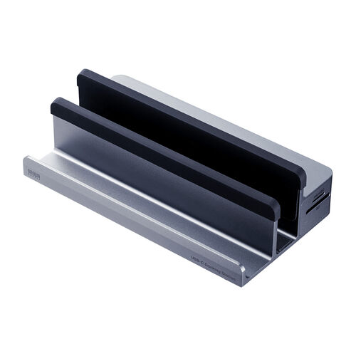 ドッキングステーション（USB-C ・12in1・スタンド型・2画面・HDMI2ポート搭載・クラムシェル・4K/60Hz・PD100W・有線LAN・3.5mm・カードリーダー）