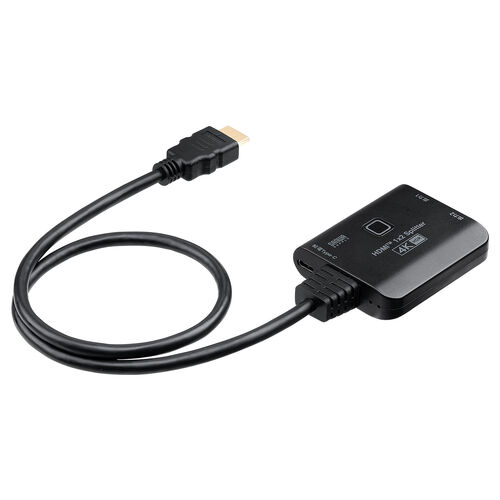 HDMI分配器（4K/60Hz/HDR対応・ダウンスケーラー搭載・2分配）