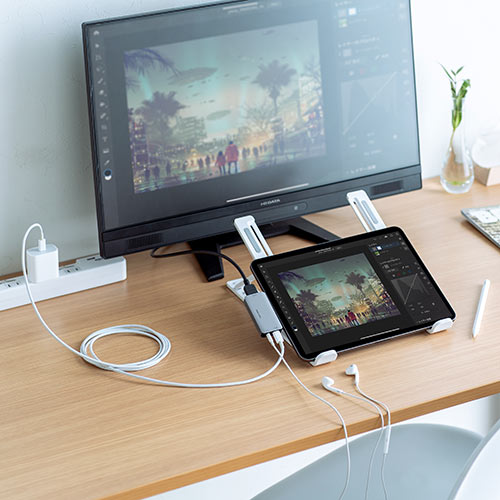 Type-C HDMI 変換アダプタ iPad Pro/iPad Air 5/iPad mini 6 ハブ 4K