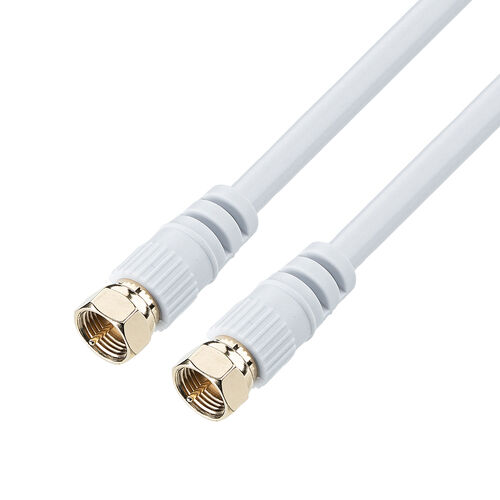 アンテナ分配器（4K対応・8K対応・BS/CS/地デジ/CATV対応・2分配器・ケーブル一体型・ケーブル長0.5m）