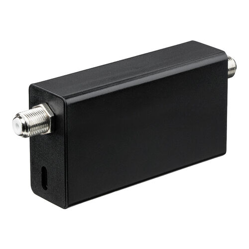 アンテナブースター（BS/CS放送専用・USB給電・利得調整機能・室内設置・小型・卓上型・簡単設置・アンテナケーブル付属・ノイズ改善）