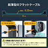 【アウトレット･訳あり・セール】すきま用LANケーブル（隙間・窓・サッシ・ドア・フラットケーブル・中継アダプタ・CAT5相当・屋外）