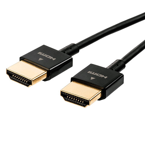 HDMIケーブル（スリム・ケーブル直径約2.8mm・Ver1.4規格認証品・4K/30Hz・PS4・XboxOne・1.5m）
