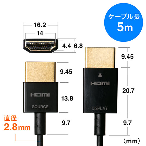 HDMIケーブル 30m Ver2.0 フラットタイプ 薄型 平型✨匿名配送❣️ HDMIケーブル 30m Ver2.0 フラットタイプ 薄型 平型✨匿名配送