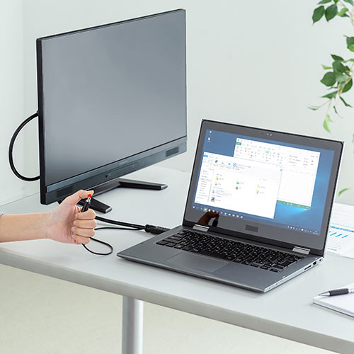 HDMIケーブル（出力切替手元スイッチ付・切替ケーブル・5m・4K対応）