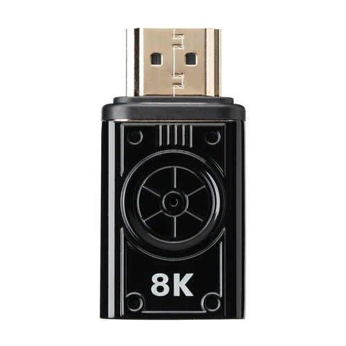 HDMIアダプタ（マグネット・L型・右向き・横 L字・8K/60Hz・4K/120Hz・配線簡単・ドライバ不要・通電LED・テレビ・プロジェクター・ゲーム・変換アダプタ・コネクタ・ブラック）