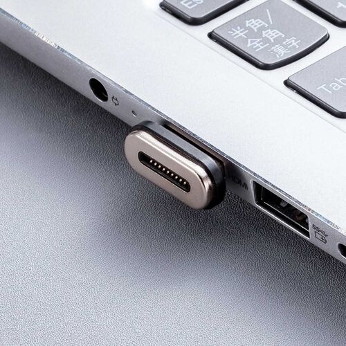 HDMIアダプタ（マグネット・L型・右向き・横 L字・8K/60Hz・4K/120Hz・配線簡単・ドライバ不要・通電LED・テレビ・プロジェクター・ゲーム・変換アダプタ・コネクタ・ブラック）