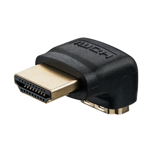 HDMI 変換アダプタ（L型・下向き・4K/60Hz・ARC 対応・変換・コネクタ・90度・L字・延長・配線・テレビ・サウンドバー・ゲーム・18Gbp・ ハイスピード・ブラック）