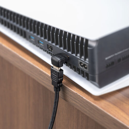 HDMI 変換アダプタ（L型・下向き・4K/60Hz・ARC 対応・変換・コネクタ・90度・L字・延長・配線・テレビ・サウンドバー・ゲーム・18Gbp・ ハイスピード・ブラック）