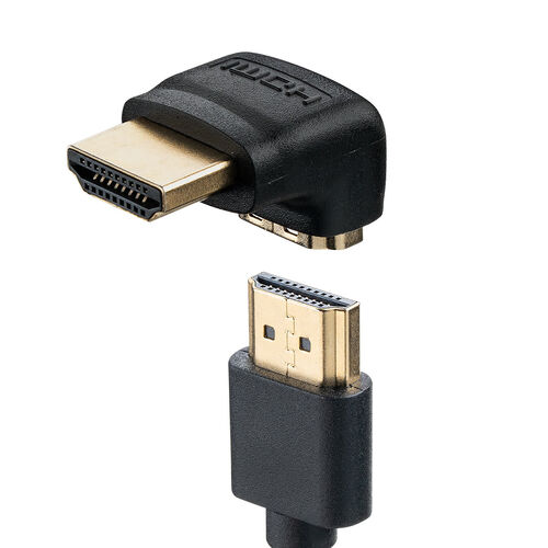 HDMI 変換アダプタ（L型・下向き・4K/60Hz・ARC 対応・変換・コネクタ・90度・L字・延長・配線・テレビ・サウンドバー・ゲーム・18Gbp・ ハイスピード・ブラック）