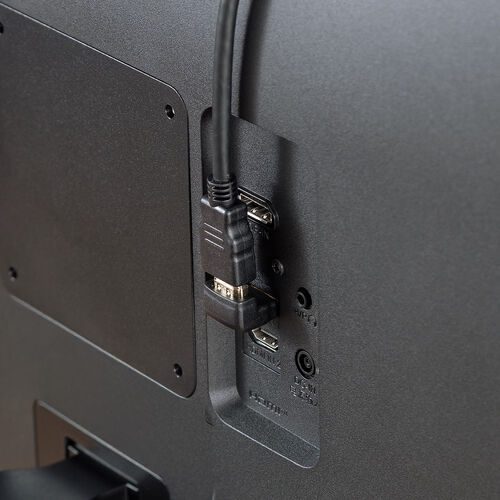 HDMI 変換アダプタ（L型・上向き・4K/60Hz・ARC 対応・変換・コネクタ・90度・L字・延長・配線・テレビ・サウンドバー・ゲーム・18Gbps・ハイスピード・ブラック）