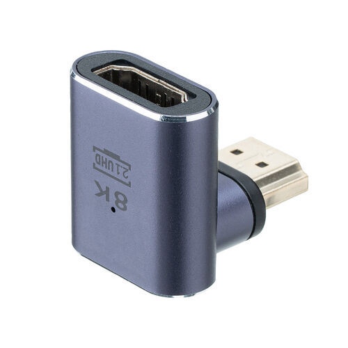 HDMIアダプタ（下向き・マグネット着脱・8K・4K/60Hz・eARC 対応・変換・コネクタ・90度・L字・L型・延長・配線・テレビ・サウンドバー・ゲーム・48Gbps・ハイスピード）